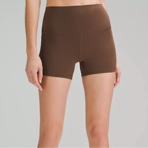 LULULEMON ALIGN HR BROWN 4” SHORT